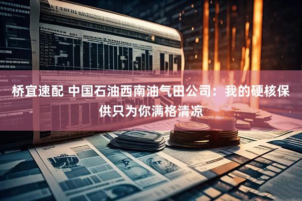 桥宜速配 中国石油西南油气田公司：我的硬核保供只为你满格清凉